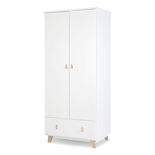 Chambre Ayda | 3 Pièces | Lit + Commode + Armoire | Blanc - Mokee